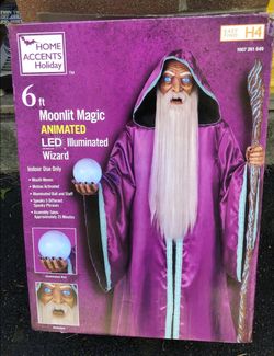 New Halloween prop 6 ft Animated LED Wizard
