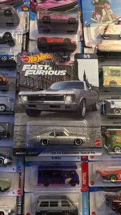 HOT WHEELS FAST & FURIOUS 3/5 1970 CHEVROLET NOVA SS