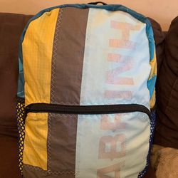 Unique Hand Made CABRINHA Lightweight Durable Backpack - Made from Recycled KiteSurfing Kites