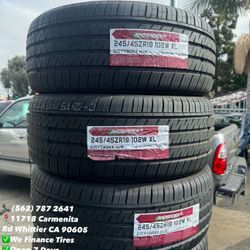 245/45R19 Landspider Set of Tires Installed and Balanced Set de Llantas Nuevas Instaladas y Balanceadas