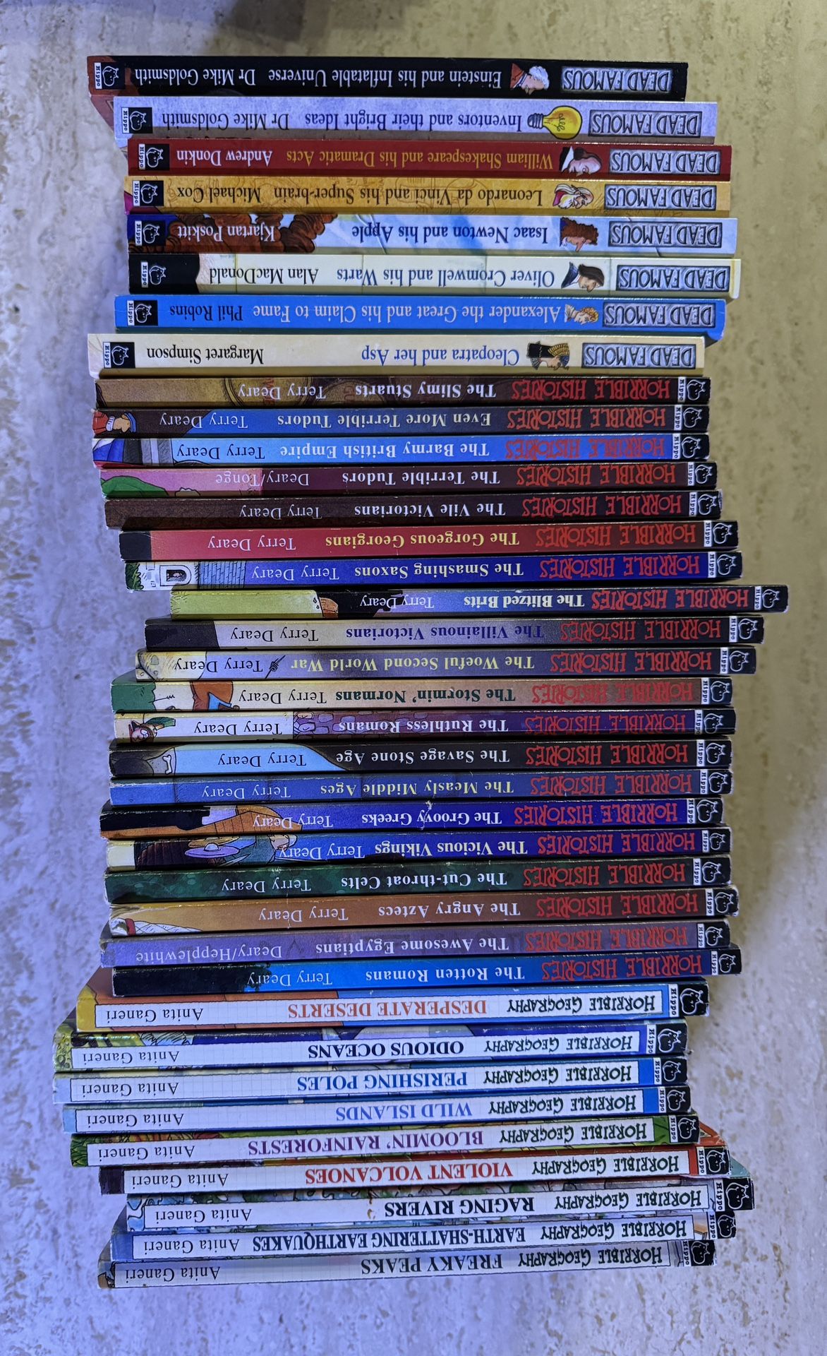 Horrible History, Horrible Geography And Dead Famous Books