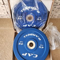 45lb Olympic Bumler Plates NEW