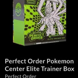 Pokemon Perfect Order Pokemon Center ETB Elite Trainer Box