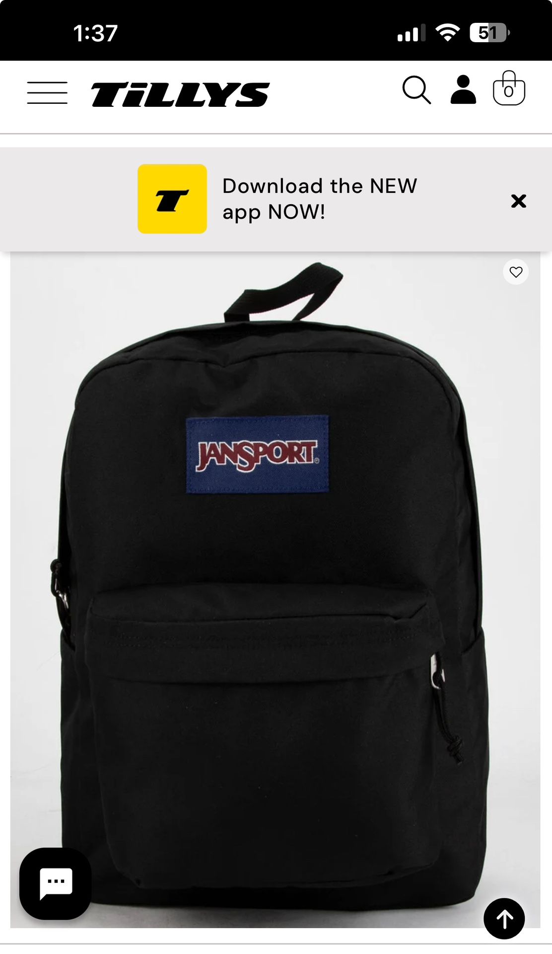 Black Jansport Backpack