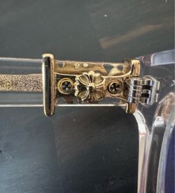 Chrome Hearts Clear/Gold Vagillionaire II’s