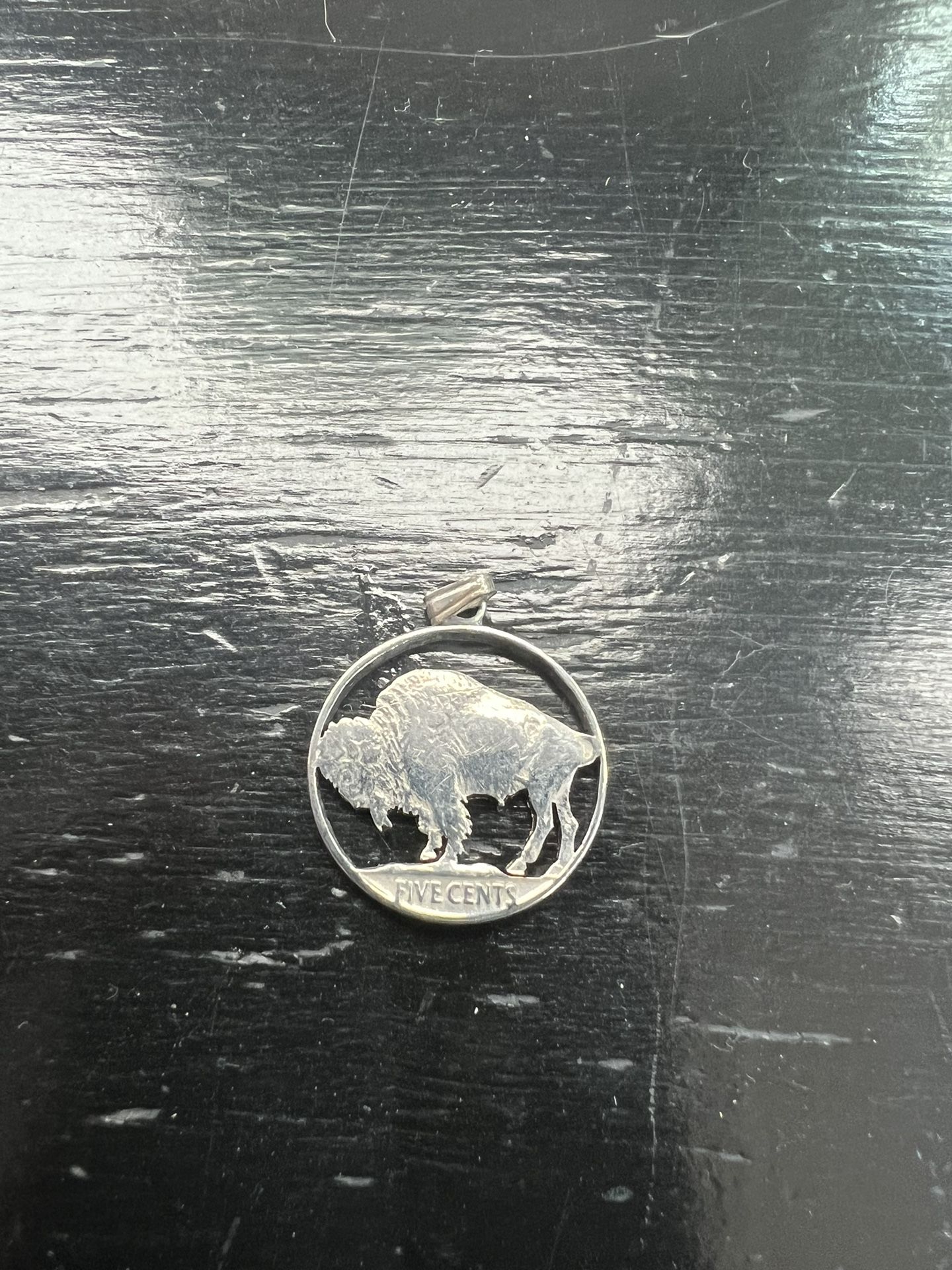 Silver Buffalo Nickel Charm