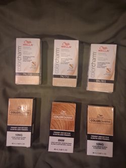 (Lot) Wella Color Charm Liquid Permanent Hair Color (Set of 6)