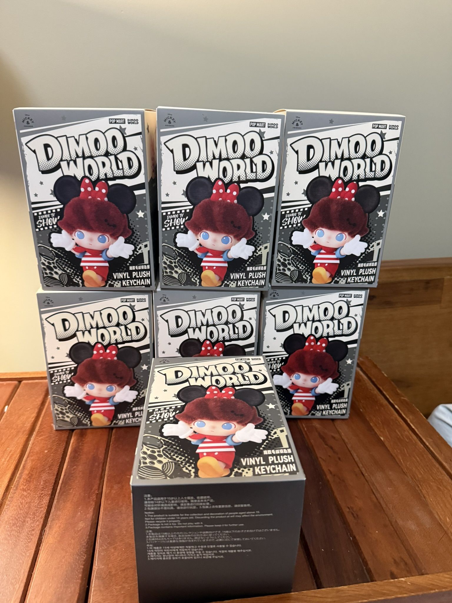 DIMOO WORLD * DISNEY Series-Vinyl Plush Keychain Blind Box Whole set