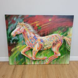 Horse Painting. Large Painting 40hx50w