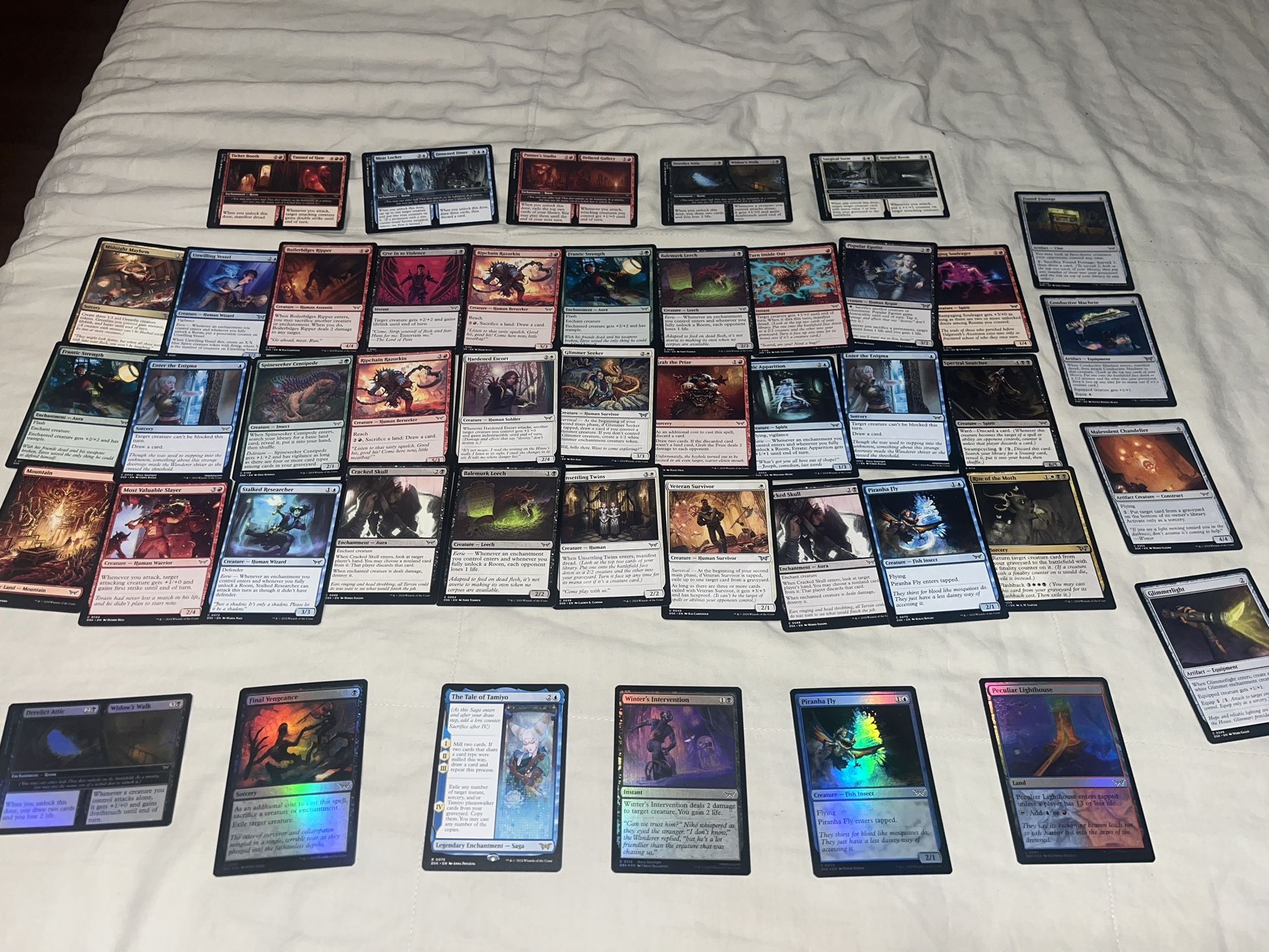 MTG Duskmourn Set Lot- Magic the Gathering Dusk-mourn theme + bonuses