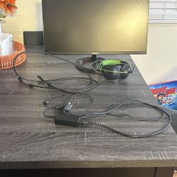 Monitor And Headset 