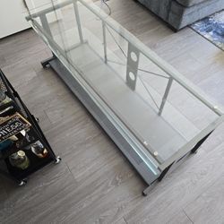 3 Tier Glass Media Table
