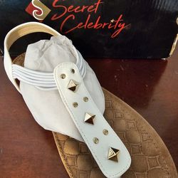 $25.00 - Women Sandals, NEW!  Secret Celebrity  Brand/Size 8.5' - Great Flat Shoes!