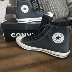 Converse matte black High-Top Sneakers -NWT