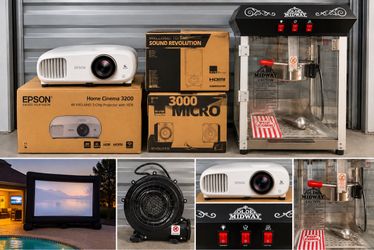 Movie theater cinema setup