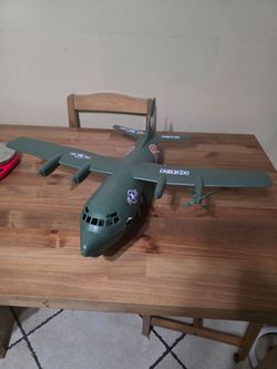 Vintage Tim Mee Toy Hercules C-130 Plastic Toy Airplane Made In USA