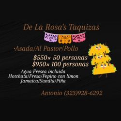 Plancha/taquizas/catering/taquero