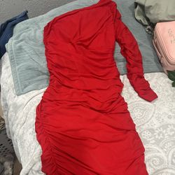 Fashion Nova Red Dress 