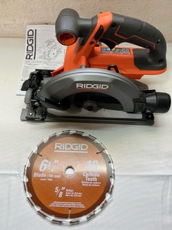 RIDGID. 18V Lithium Ion Cordless 6 1/2 in. Circular Saw (Tool Only).