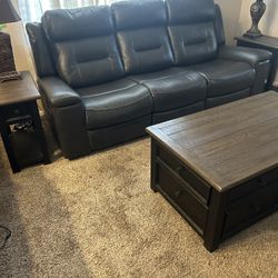 Dark Gray Reclining Couch