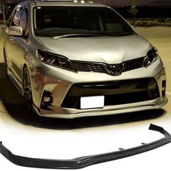 Fits 18-20 Toyota Sienna XL30 CK Style Front Bumper Lip