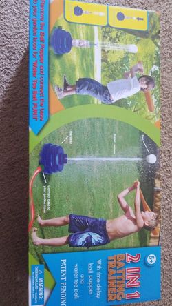2 in 1 Batting Trainer (with time delay ball popper & water tee ball)