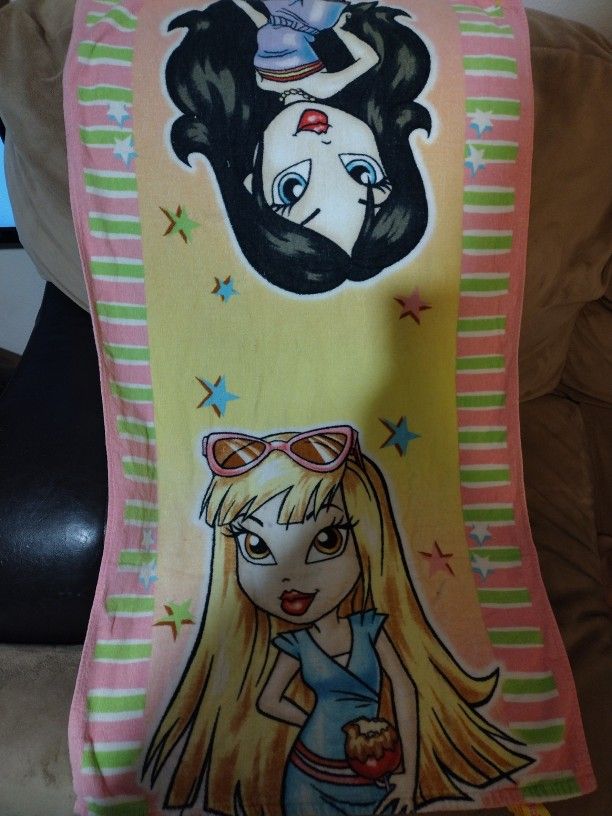 RARE LIL BRATZ 100% COTTON BATH TOWEL 42" X 23"