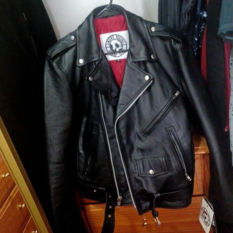 Angry Young And Poor Genuine Leather Jacket for Sale in Everett