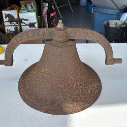 Cast Iron Antique School Or Dinner Bell