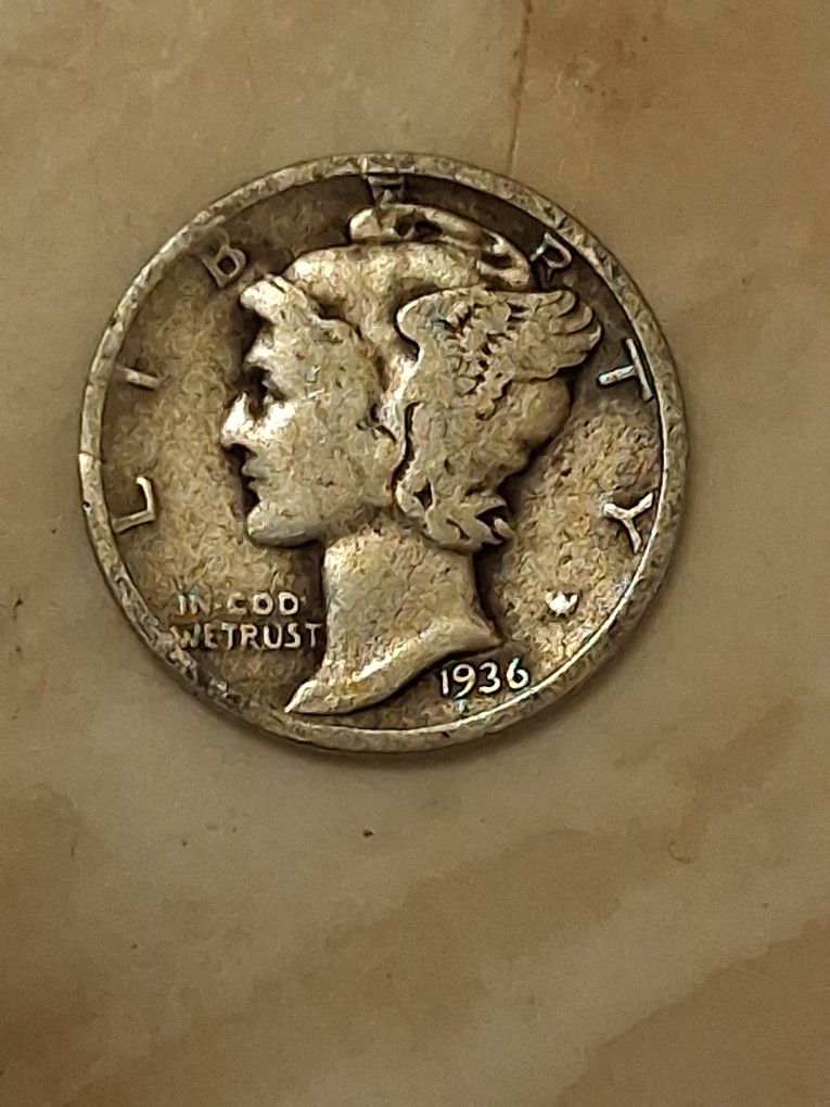 1936 Mercury Dime