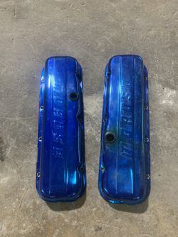 MOROSO Blue Anodized Big Block Chevy Valve Covers