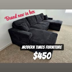 Double Chaise Sectional Brand New In Box 