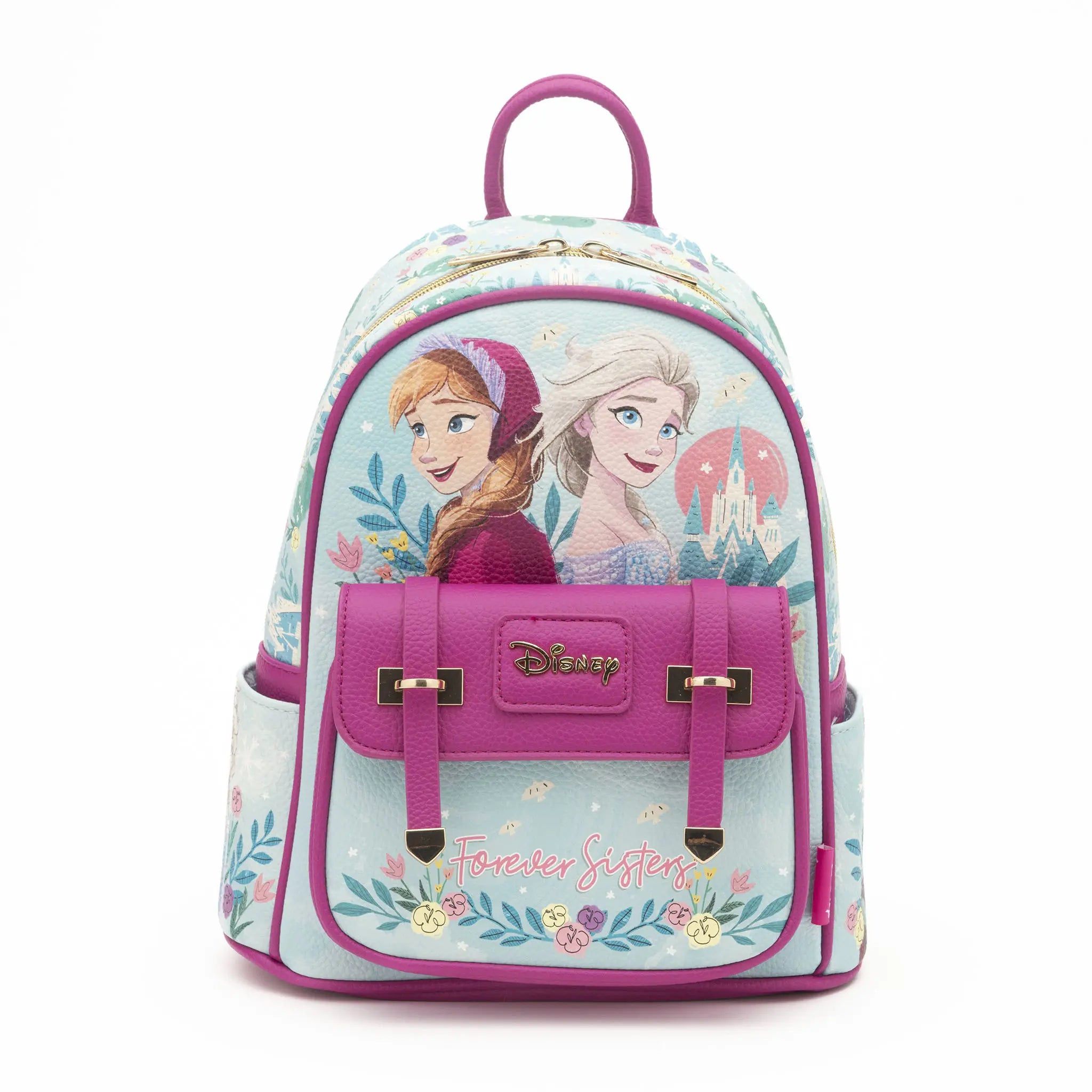 Disney Frozen Mini Backpack Anna Elsa Faux Leather Bag Limited
