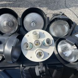 4 Par-38BL lights with Tricolor Light For Five Bulb