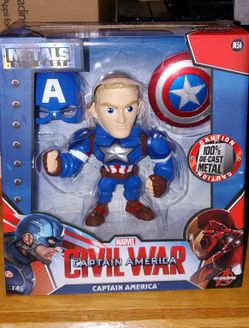 Captain America 6" M56 Metals Die Cast