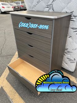Five drawer dresser Katy grey chest mueble