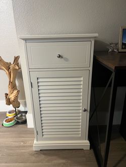 White  storage Cabinet. Shoes/whatever