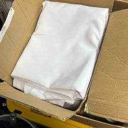 3 - 6ft White Tablecloth 