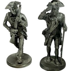 Vintage International Pewter Revolutionary War Figurine 4th Infantry French Army