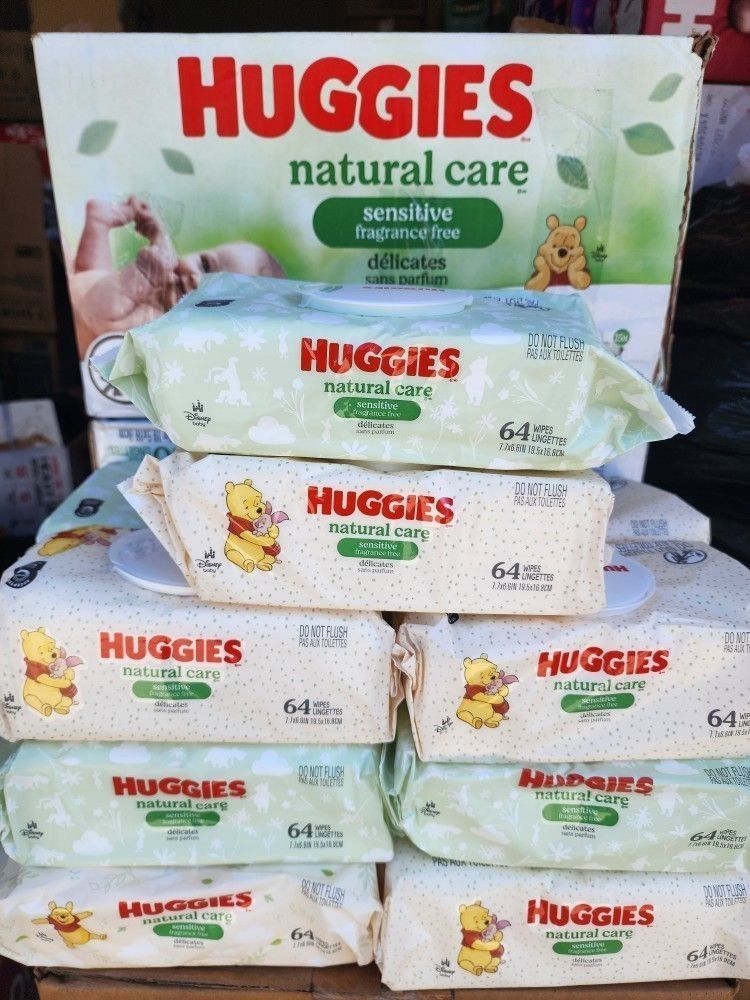 Baby Wipes Huggies $3 Each Or 5 Packs $10