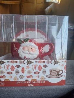 Christmas Cup & Saucer Set