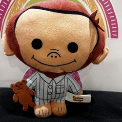 CURIOUS GEORGE  7 INCH SOFT CLOTH PLUSH -! NEW