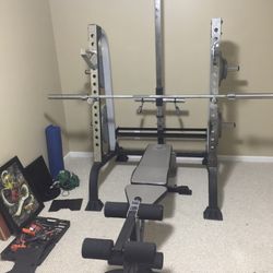 Tracker Half Rack - Squat Rack and Weight Bench