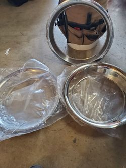 Chevy rally wheels beauty rings 2 new