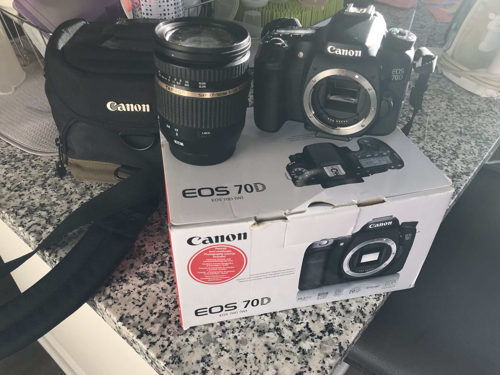 Canon EOS 70D with lenses