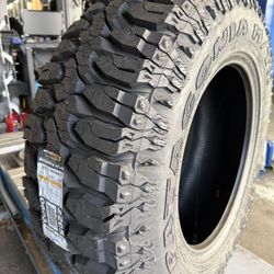 4 New Milestar Mud Terrain Tires – 37x12.50R20 – 12 Ply