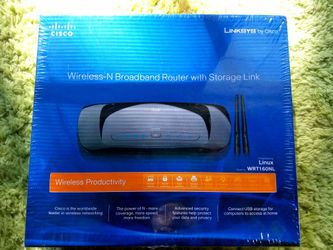 Cusco Linksys Wireless-N Broadband Router with Storage Link WRT160NL