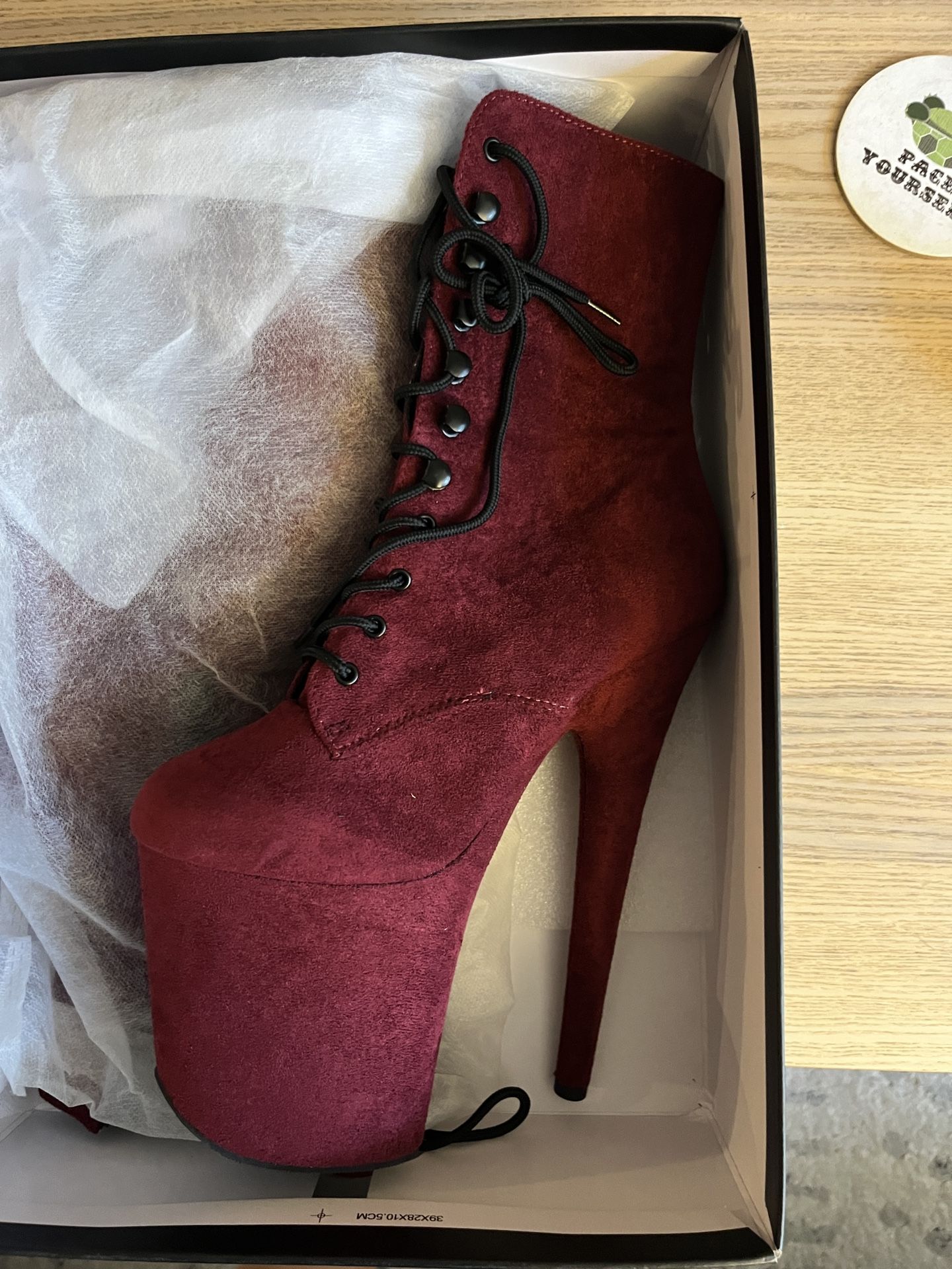 Size 7 pleaser Boots Flamingo 1020