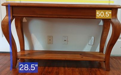 Entryway wood table
