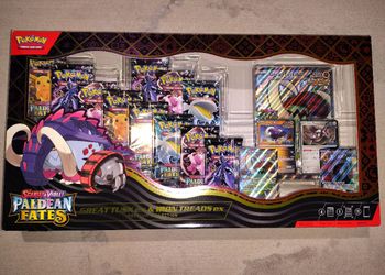 Pokemon Paladin Fates: Great Tusk ex & Iron Tread ex Premium Collection